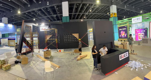 直擊2023國際電子商務博覽會現(xiàn)場 suez跨境電商展位布置火熱進行中